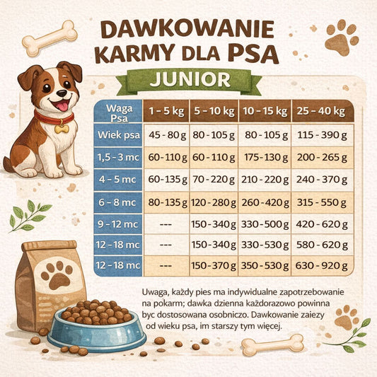 GROW Grow Kurczak Łosoś Junior S/M