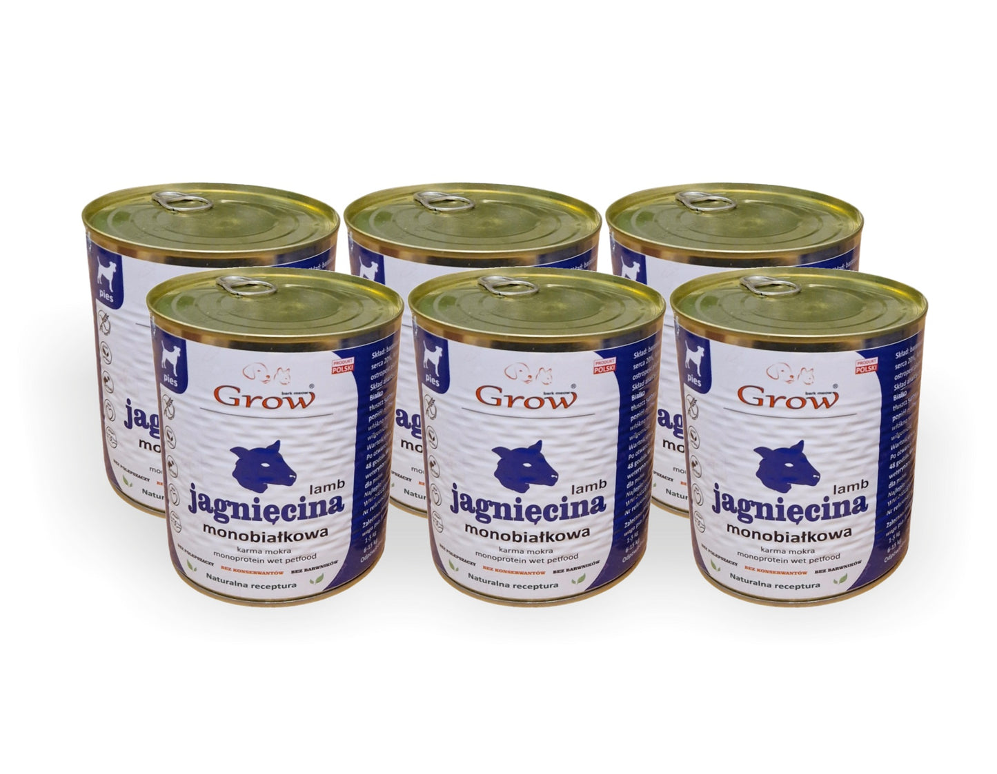 GROW Jagnięcina karma mokra