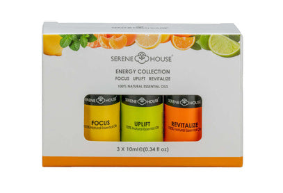 Olejki eteryczne ENERGY Set 100% Naturalne Serene House
