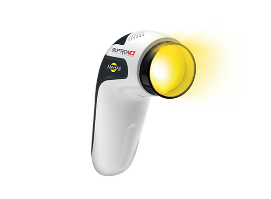 Zepter lampa MedAll Bioptron z filtrem fulerenowym - do światłoterapii, fizjoterapii, kosmetyki, w walce z depresją sezonową, średnica 5 cm