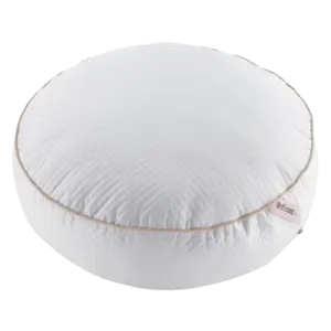 Szara miękka pufa UZI MyDogue zapewniająca psu komfortowy wypoczynek