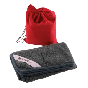 Kocyk WOOLLY-COOLY z merino grafit