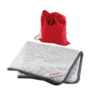 Kocyk WOOLLY-COOLY z merino szary