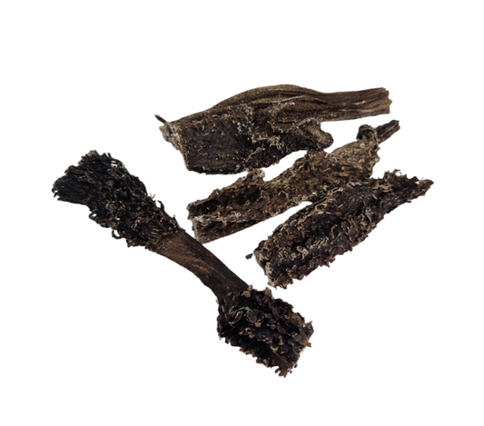 Lekko twarde i chrupiące suszone żwacze baranie dla psa, naturalna przekąska wspierająca higienę jamy ustnej