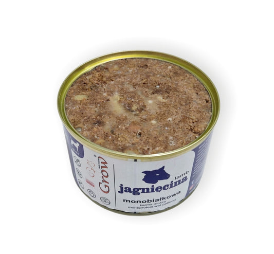 GROW Jagnięcina karma mokra 415g