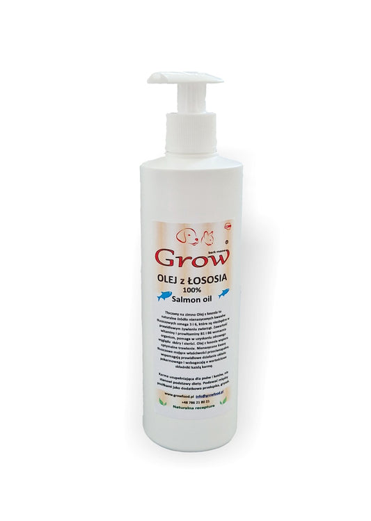 GROW Olej z łososia 300ml pompka