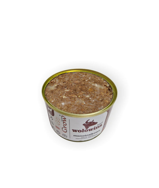 GROW Wołowina karma mokra 415g
