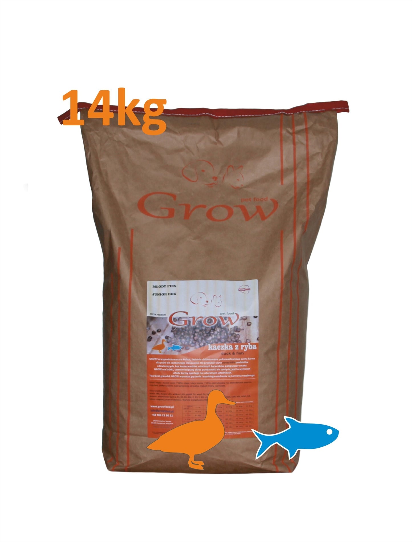 Bezzbożowa karma premium dla szczeniąt i młodych psów małych i średnich ras z kaczką i rybą